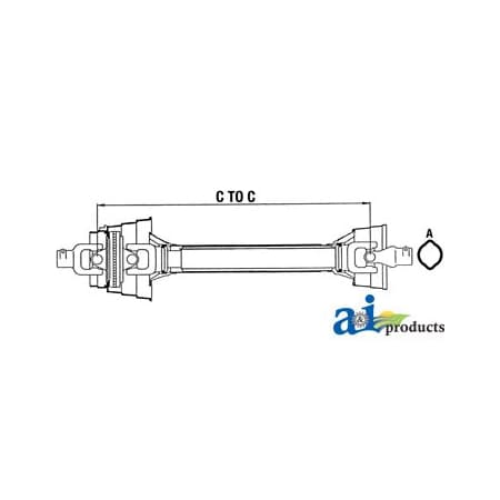 A & I Products Complete Constant Velocity Shafts 0" x0" x0" A-WC484821